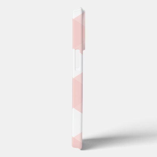 Coques Case-Mate iPhone Moderne Classique Simple Blush Pink Plaid Monogram (Verso / Droite)