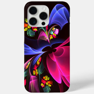 Coque iPhone 15 Pro Max Moderne coloré Floral Abstrait Art Motif #06