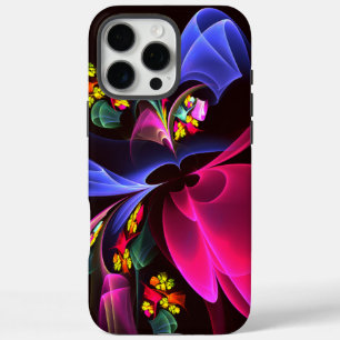 Coques iPhone 16 Pro Max Moderne coloré Floral Abstrait Art Motif #06