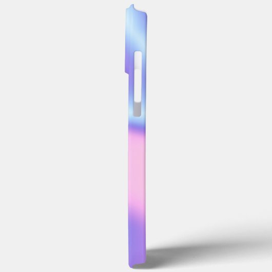Coques Case-Mate iPhone Moderne dégradé holographique minimal rose violet (Verso / Gauche)