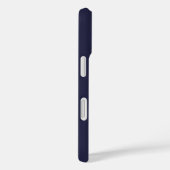 Coques Case-Mate iPhone Moderne Design Bleu Gras Monogramme Masculine (Verso / Droite)