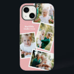Coque Pour iPhone 14 Moderne design multi photo famille électronique<br><div class="desc">Conception moderne et design multi-photo famille de téléphone électronique. Idéal anniversaire,  Noël,  jour de la mère ou conception de Fêtes des pères. Les couleurs peuvent être changées.</div>