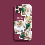 Coque Pour iPhone 14 Moderne design multi photo famille électronique<br><div class="desc">Conception moderne et design multi-photo famille de téléphone électronique. Idéal anniversaire,  Noël,  jour de la mère ou conception de Fêtes des pères. Les couleurs peuvent être changées.</div>