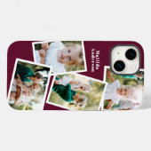 Coques Case-Mate iPhone Moderne design multi photo famille électronique (Verso (horizontal))