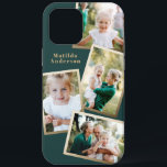 Case-Mate iPhone Case Moderne design or multi photo famille électronique<br><div class="desc">Conception moderne de boîtier électronique de famille multi-photo or design. Idéal anniversaire,  Noël,  jour de la mère ou conception de Fêtes des pères. Les couleurs peuvent être changées.</div>