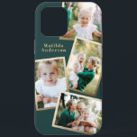 Case-Mate iPhone Case Moderne design or multi photo famille électronique<br><div class="desc">Conception moderne de boîtier électronique de famille multi-photo or design. Idéal anniversaire,  Noël,  jour de la mère ou conception de Fêtes des pères. Les couleurs peuvent être changées.</div>