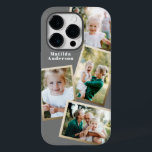 Coque Pour iPhone 14 Pro Moderne design or multi photo famille électronique<br><div class="desc">Conception moderne de boîtier électronique de famille multi-photo or design. Idéal anniversaire,  Noël,  jour de la mère ou conception de Fêtes des pères. Les couleurs peuvent être changées.</div>