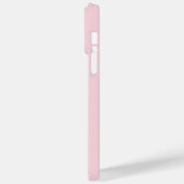 Coques Case-Mate iPhone Moderne Design rose rose clair Monogramme initial (Verso / Gauche)