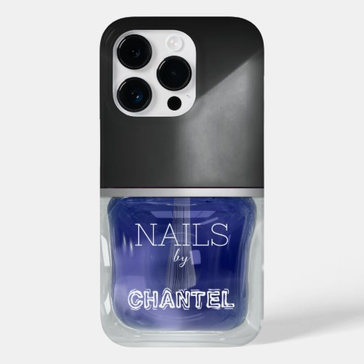 Coques Case-Mate iPhone Moderne design tendance marine bleu vernis à ongle (Verso)