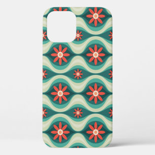 Case-Mate iPhone Case Moderne du milieu du siècle : Fleurs orange Abstra