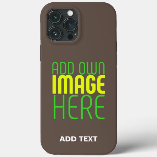 COQUES Case-Mate iPhone MODERNE ÉDITABLE SIMPLE CAFÉ IMAGE MODÈLE TEXTE (Verso)