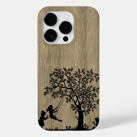 Coques Case-Mate iPhone Moderne élégant bois personnalisé - bois (Verso)