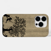 Coques Case-Mate iPhone Moderne élégant bois personnalisé - bois (Verso (horizontal))