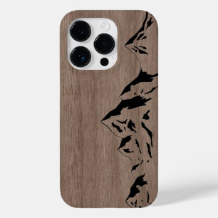 Coque Pour iPhone 14 Pro Moderne élégant bois personnalisé - bois