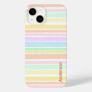 Coque Pour iPhone 14 Moderne Élégant Ligne Rétro Monogramme