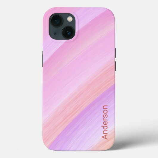 Coques Case-Mate iPhone Moderne Élégant Monogramme de Ligne Rétro (Verso)