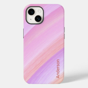 Coque Pour iPhone 14 Moderne Élégant Monogramme Ligne Rétro