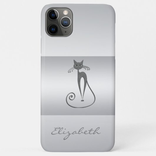 Coques Case-Mate iPhone Moderne Élégante Féminine, Chat (Dos)