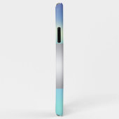 Coques Case-Mate iPhone Moderne Élégante Féminine, Chat Bleu Holographique (Dos/Droite)