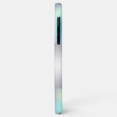 Coques Case-Mate iPhone Moderne Élégante Féminine, Chat Bleu Holographique (Dos/Gauche)