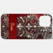 Coques Case-Mate iPhone Moderne élégantes perles rouges et vertes pour la (Verso (horizontal))