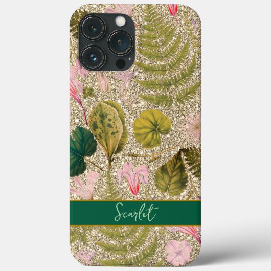 Coques Case-Mate iPhone Moderne et élégant feuilles de printemps vert et f (Verso)
