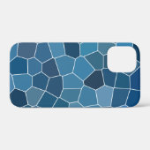 Coques Case-Mate iPhone Moderne et élégant Motif bleu (Verso (horizontal))