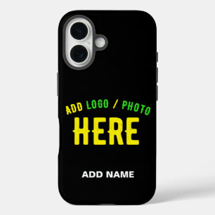 COQUES iPhone 16  MODERNE ET MODERNE PERSONNALISABLE NOIR VÉRIFIÉ