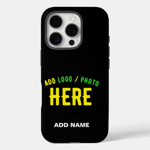 COQUES iPhone 16 PRO MODERNE ET MODERNE PERSONNALISABLE NOIR VÉRIFIÉ