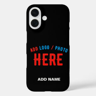 COQUES iPhone 16 MODERNE ET MODERNE PERSONNALISABLE NOIR VÉRIFIÉ