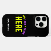 COQUES Case-Mate iPhone MODERNE ET MODERNE PERSONNALISABLE NOIR VÉRIFIÉ (Verso (horizontal))