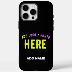 COQUES iPhone 16 PRO MAX MODERNE ET MODERNE PERSONNALISABLE NOIR VÉRIFIÉ