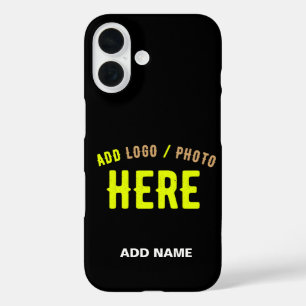 COQUES iPhone 16 MODERNE ET MODERNE PERSONNALISABLE NOIR VÉRIFIÉ