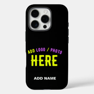 COQUES iPhone 16 PRO MODERNE ET MODERNE PERSONNALISABLE NOIR VÉRIFIÉ
