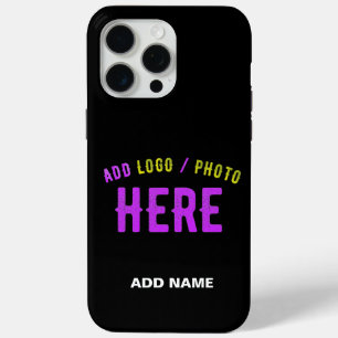 COQUE iPhone 15 PRO MAX MODERNE ET MODERNE PERSONNALISABLE NOIR VÉRIFIÉ