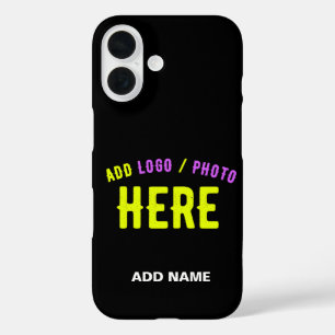 COQUES iPhone 16 MODERNE ET MODERNE PERSONNALISABLE NOIR VÉRIFIÉ