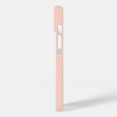 Coques Case-Mate iPhone Moderne Feminine Solide Rose Soft Script Nom perso (Verso / Gauche)