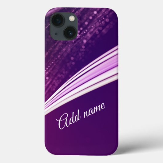 Coques Case-Mate iPhone Moderne Fille violet élégant (Verso)