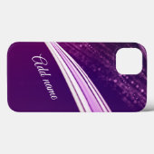 Coques Case-Mate iPhone Moderne Fille violet élégant (Verso (horizontal))