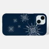 Coques Case-Mate iPhone Moderne | Flèches de neige géométriques | Hiver (Verso (horizontal))