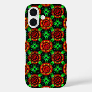 Coques iPhone 16 Moderne Florale Bohème Élégant Motif Abstrait #504