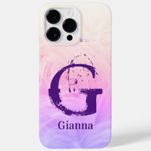 Coque Pour Pour iPhone 14 Pro Max Moderne Girly élégant tendance Simple Ombre Monogr