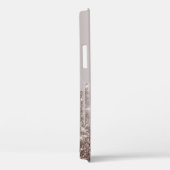 Coques Case-Mate iPhone Moderne gouttes de paillettes Rose Gold, Monogram  (Verso / Droite)