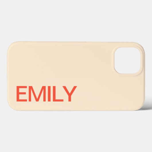 Coques Case-Mate iPhone Moderne Gras Personnalisé (Verso (horizontal))