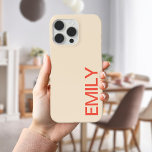 Case-Mate iPhone Case Moderne Gras Personnalisé<br><div class="desc">Modern Bold Personnalisé iPhone 13 Coque. Coque iphone personnalisé avec nom.</div>