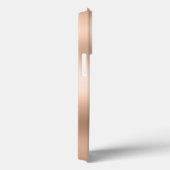 Coques Case-Mate iPhone Moderne Indigo Blue Agate & Rose Gold Confetti Lea (Verso / Droite)