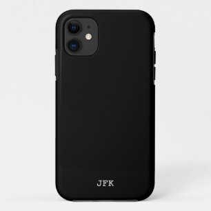 Case-Mate iPhone Case Moderne initiales personnalisées blanches solides