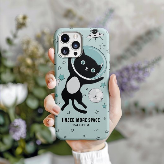 Coques Case-Mate iPhone Moderne J'Ai Besoin De Plus D'Espace Carton Chat N