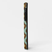 Coques Case-Mate iPhone Moderne jaune bleu d'ikat tribal moderne (Dos/Gauche)