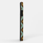 Coques Case-Mate iPhone Moderne jaune bleu d'ikat tribal moderne (Dos/Droite)
